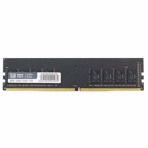 Оперативная память BaseTech [BTD43200C22-8GN] DIMM DDR4 8Гб(3200МГц, CL22)