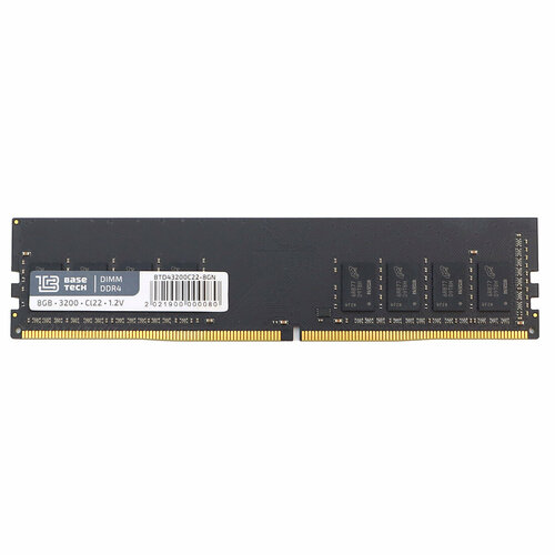 Оперативная память BaseTech BTD43200C22-8GN DIMM DDR4 8Гб3200МГц CL22 201900₽
