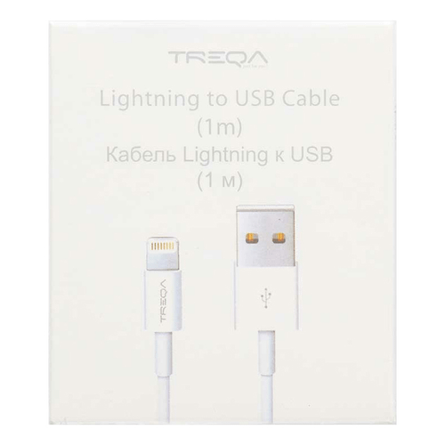 Кабель для зарядки Treqa USB-Lightning 5В 3А 1 м