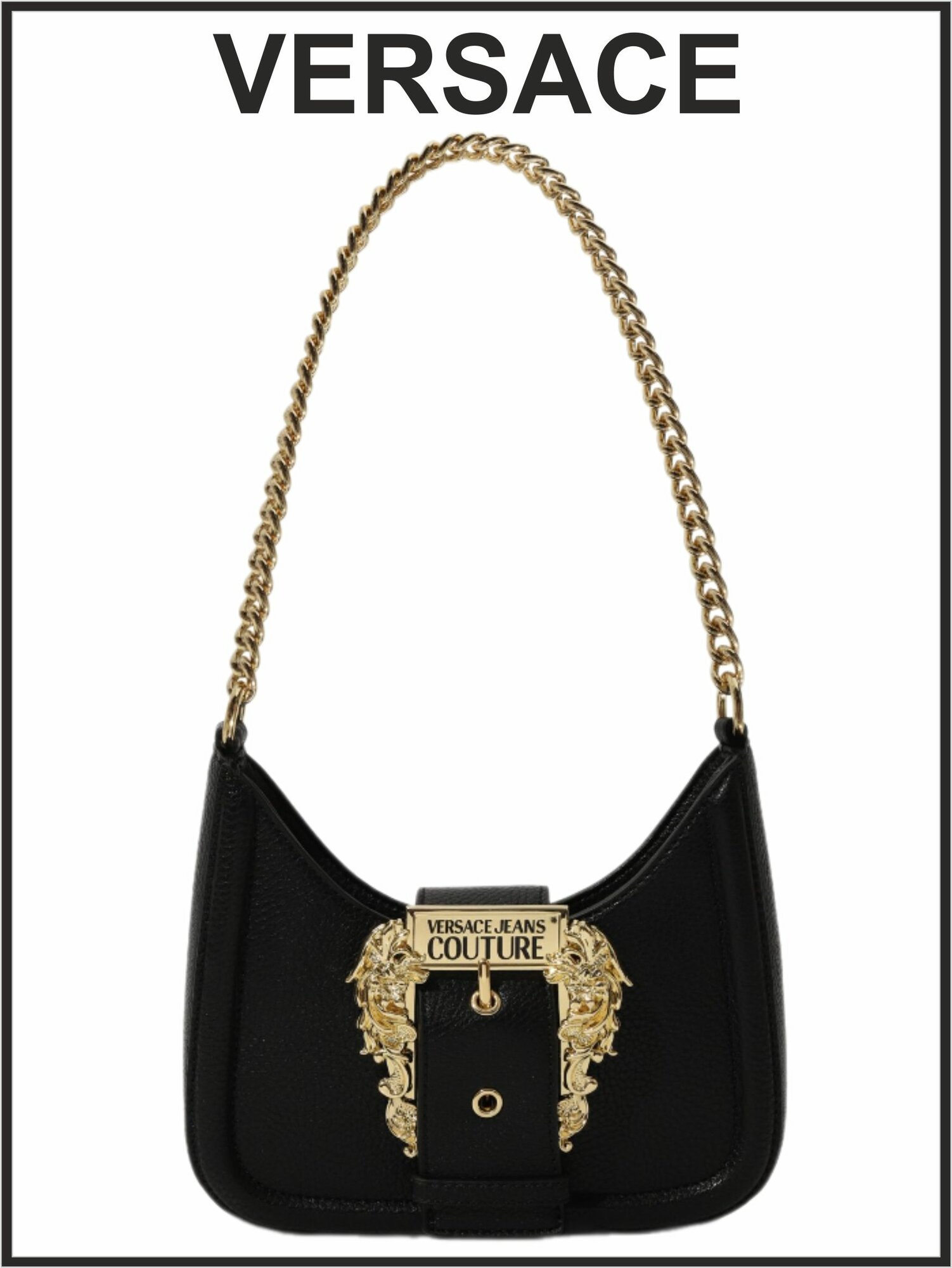 фото Женская сумка Versace Jeans Couture черная на плечо
