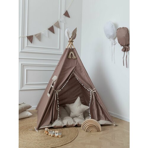 Вигвам детский с ковриком, игровой домик для детей Tipi.room