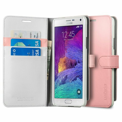 Чехол-книжка SPIGEN для Galaxy Note 4 - Wallet S - Розовый - SGP11148 jifanpaul new men s short wallet retro hunter wallet european and american style large capacity buckle wallet