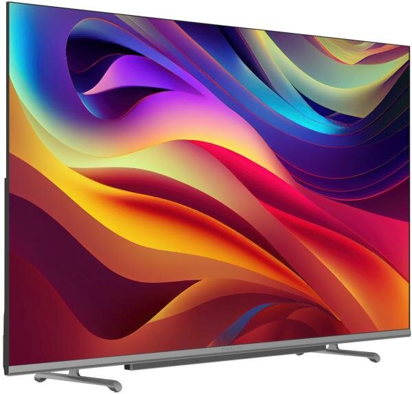 Телевизор QLED Digma Pro 55 QLED 55L Google TV Frameless черный/серебристый 4K Ultra HD 120Hz HSR DVB-T DVB-T2 DVB-C DVB-S DVB-S2 USB WiFi Smart TV