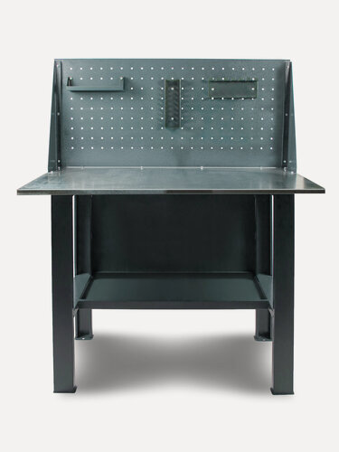 Изображение товара Верстак слесарный (столярный стол) металлический 118х70х87 см, нагрузка 120 кг, ОСБ+сталь