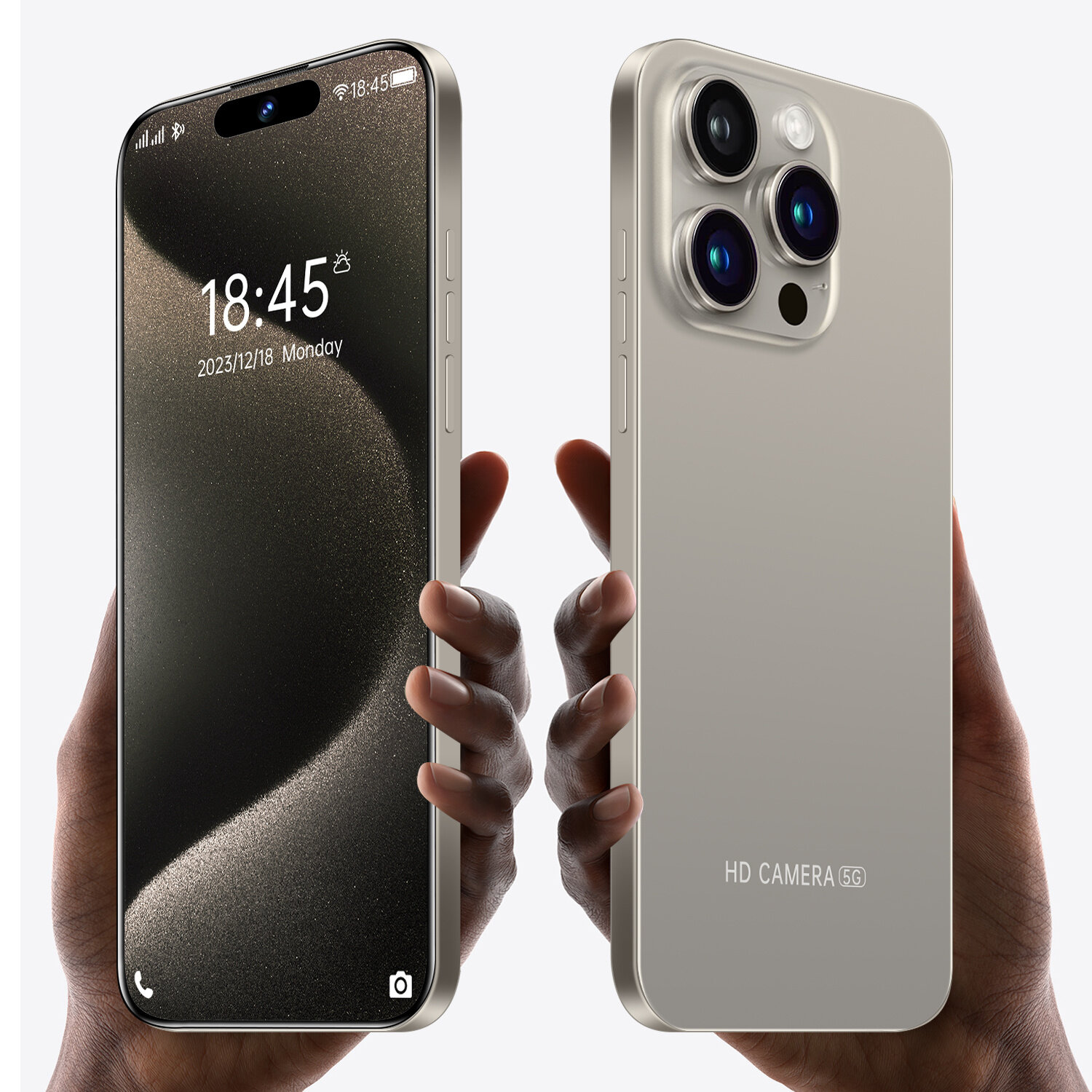 Смартфон Bobarry i15 Pro Max 12/512 ГБ, Dual nano SIM, титан