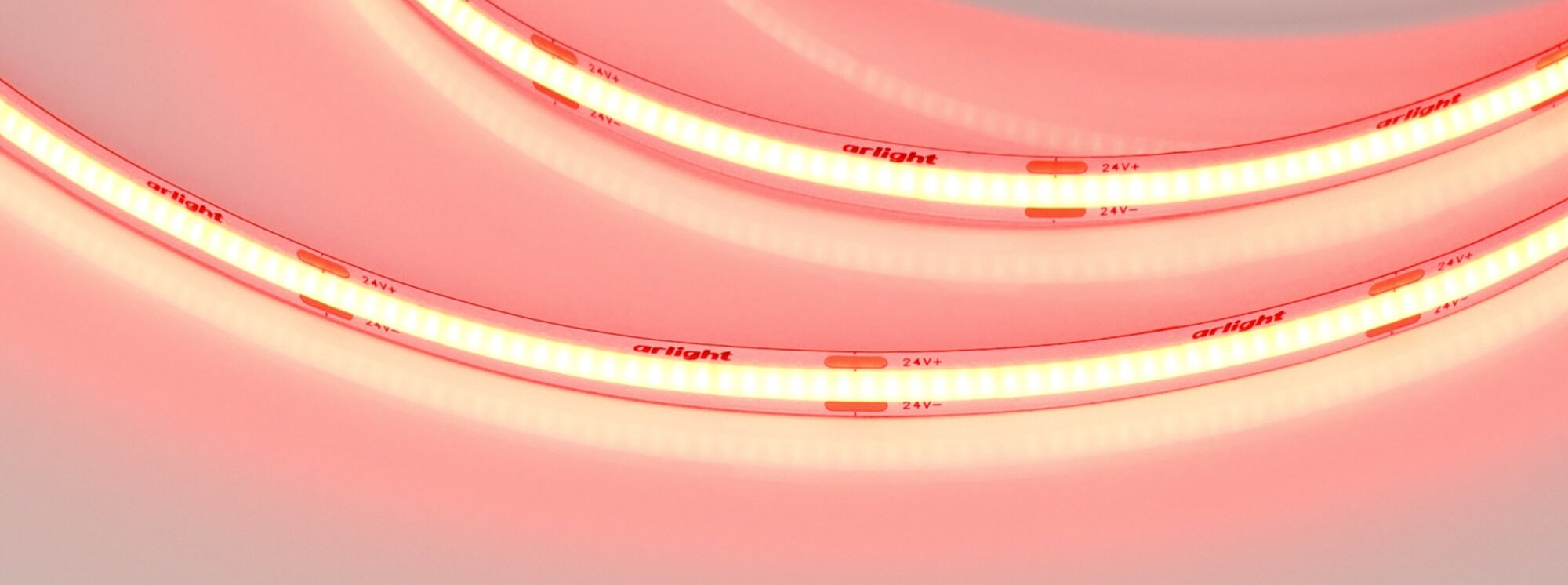 Светодиодная Лента COB-X480-8mm 24V Red (8 W/m, IP20, 5m) (Arlight, -) 047739 — фото 1