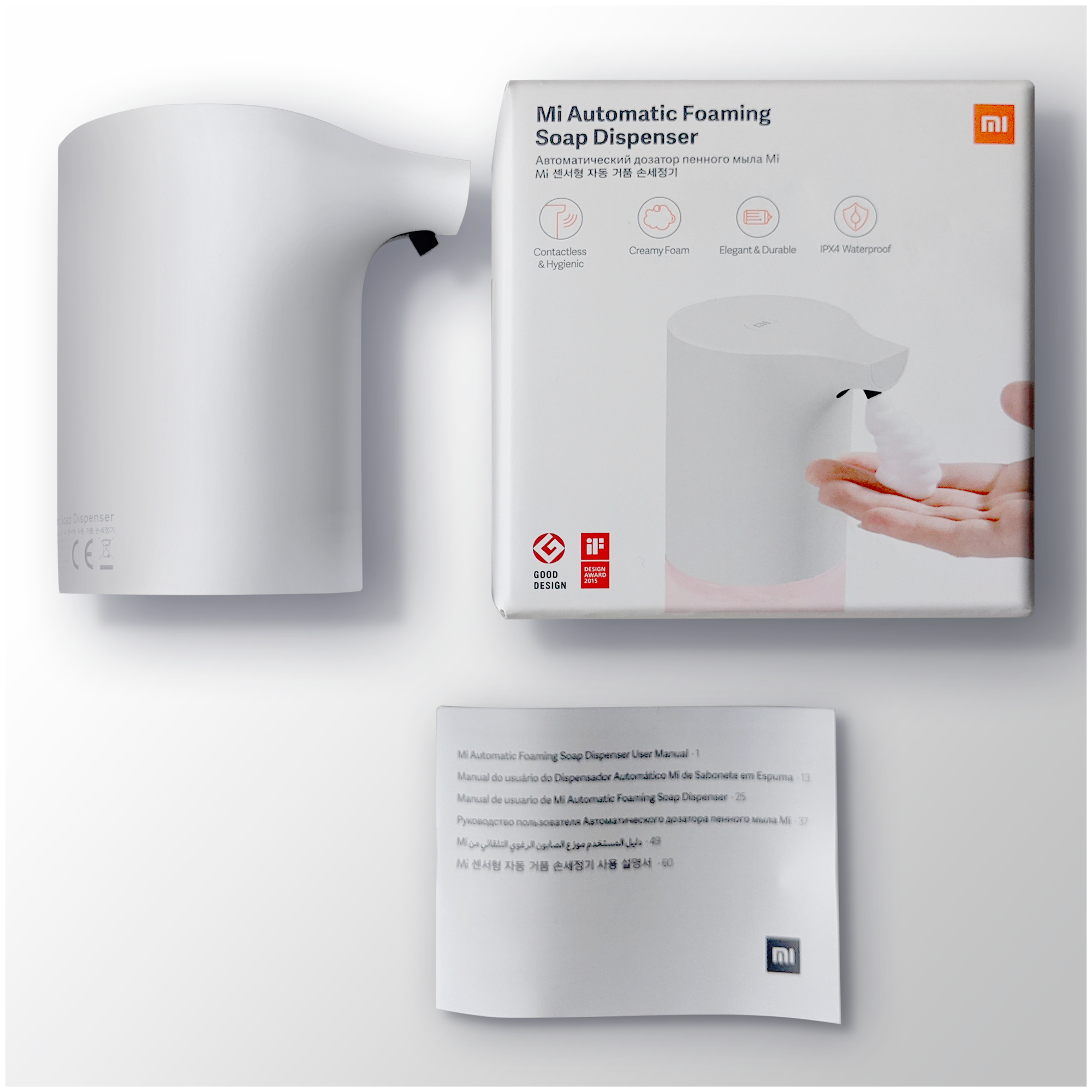 Дозатор жидкого мыла автоматический Xiaomi Automatic Foaming Soap Dispenser MJXSJ03XW (BHR4558GL) — фото 1