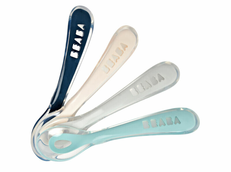 Набор ложек Beaba силиконовых в блистере 4шт SET OF 4 2ND AGE SPOON DRIZZLE 913467
