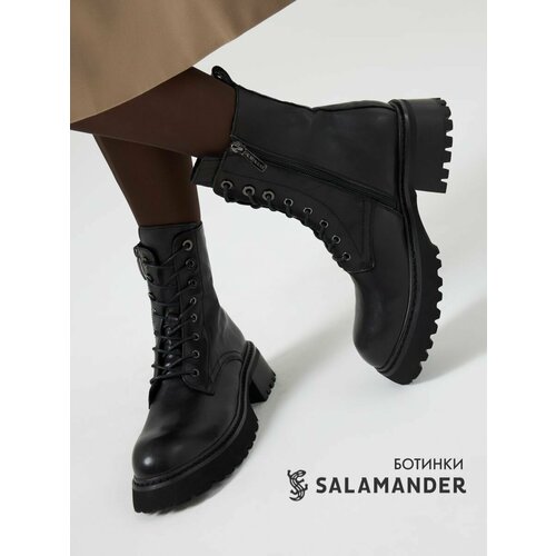фото Ботинки тимберленды salamander, размер 36, черный