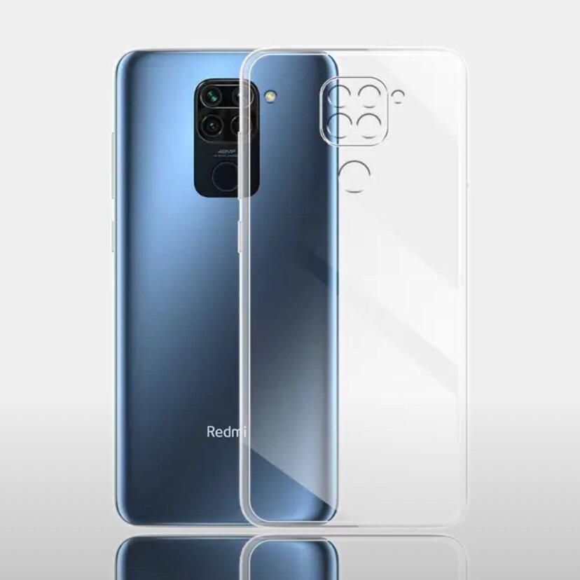 Чехол прозрачный для Xiaomi Redmi Note 9 Pro (Сяоми Редми Ноте 9 Про) — фото 1