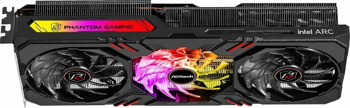Видеокарта ASRock Intel Arc A770 Phantom Gaming 16GB OC 256-bit GDDR6 HDMI DPx3 3FAN RTL — фото 1