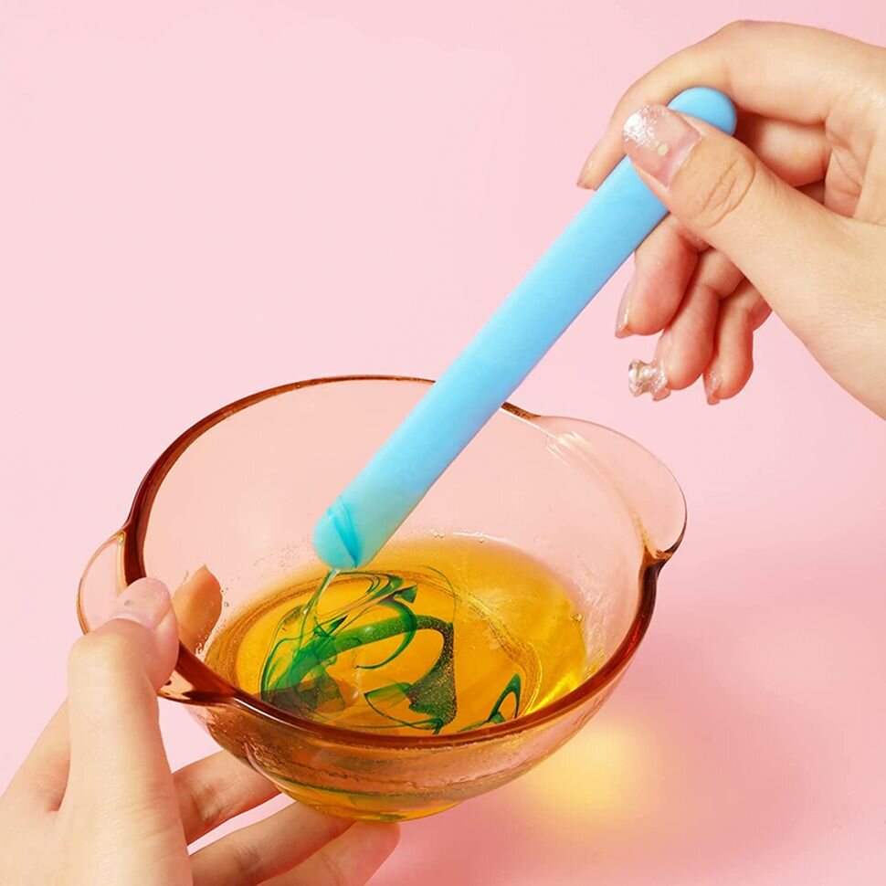 Силиконовый шпатель EPOXY MASTER, для эпоксидной смолы, многоразовый, длина 16 см, синий — фото 1