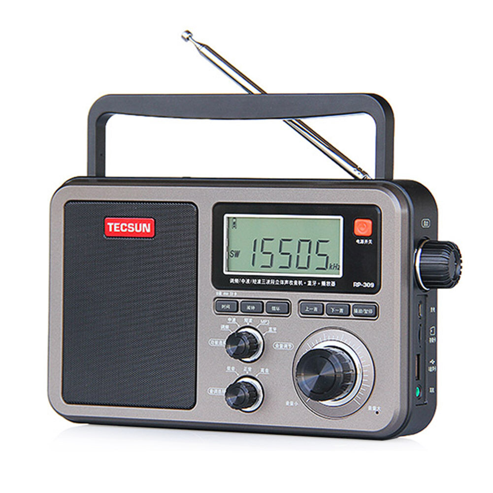 Оригинальный Tecsun RP309 WAV APE FLAC Bluetooth динамик портативный FM SW MW радио USB TF SD карта MP3 плеер радио