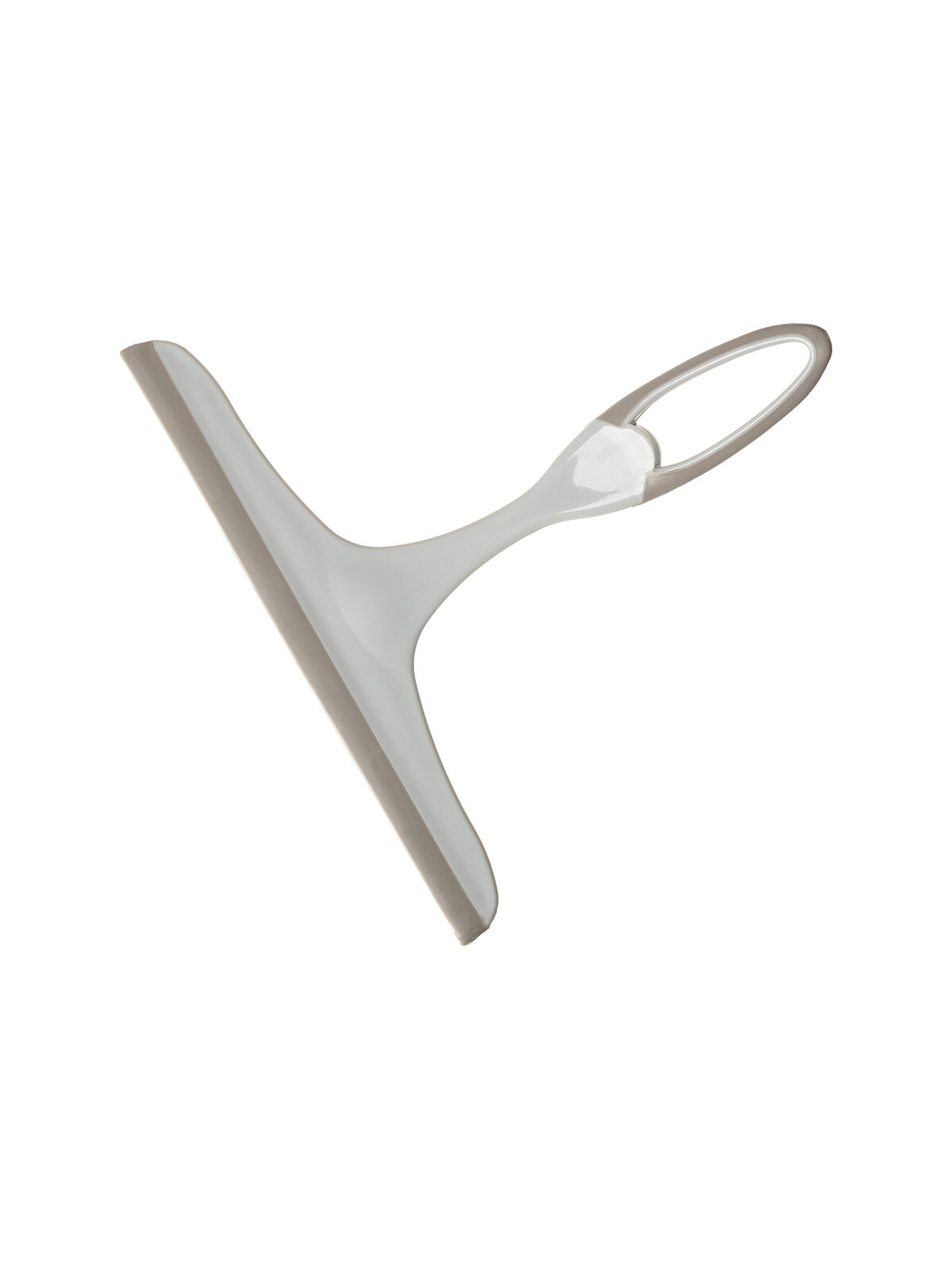 Скребок для мойки окон и зеркал DeNASTIA 25х22 см, пластик, цвет серый — фото 1