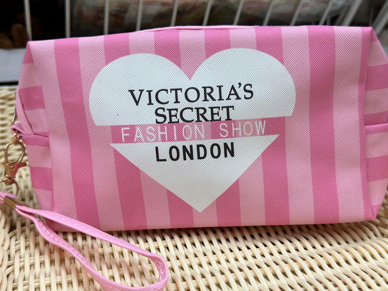 Косметичка ширина: 5 см., высота: 8 см., длина: 12 см., , розовый, — фото 1