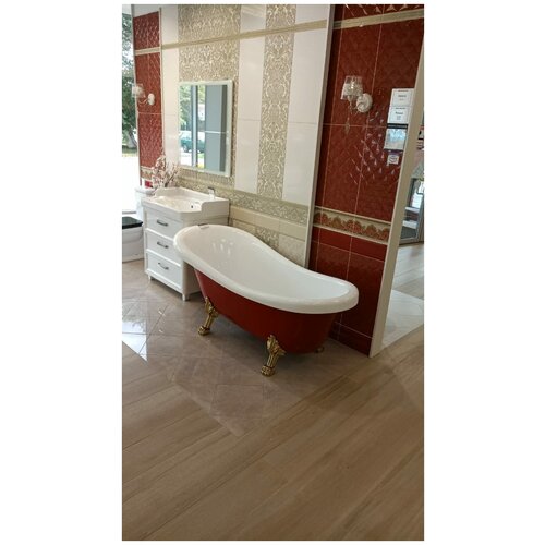 Акриловая отдельностоящая ванна Кармен Red /170х70х78 см