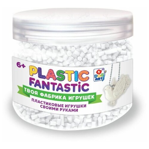 Купить Гранулированный пластик, 1Toy (набор для лепки детский, 95 г, белый, Т20222, серия Plastic Fantastic), 1 TOY