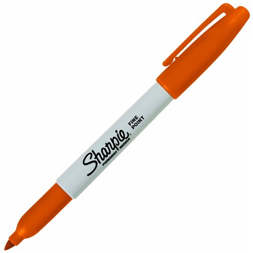 Комплектация 4 шт. Маркер перманентный SHARPIE (США) оранжевый, «Fine», круглый наконечник, 1 мм, 2025036