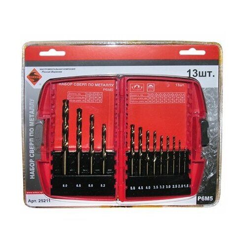 фото Наборы сверл по металлу энкор набор свёрел по металлу