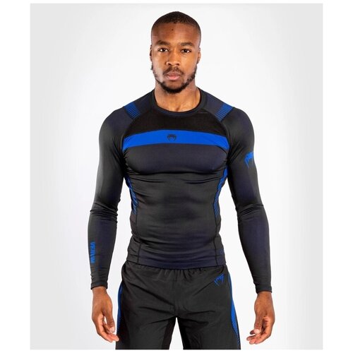 Рашгард Venum No Gi 3.0 L/S Black/Blue XL