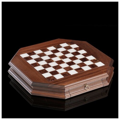 фото Italfama доска шахматная с контейнером, диаметр клетки 3,7 см