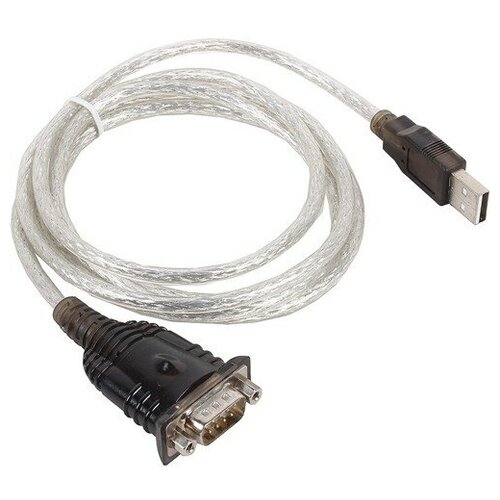 кабель адаптер конвертер usb на rs232 uart ttl pl2303ta gsmin ak86 голубой Адаптер RS232 Orient USS-111N USB Am - 9M конвертор COM порта Profilic PL2303HXD - кабель 0.8 м, крепёж - гайки