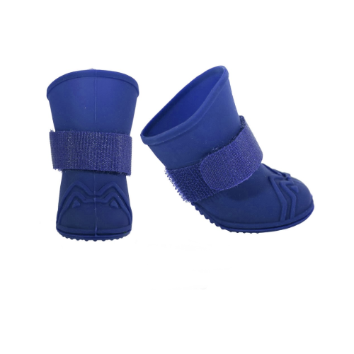 Ботинки для собак силиконовые RB-BL №1 4шт (синие)