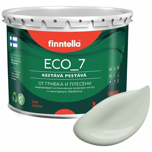 Краска акриловая латексная finntella Eco_7 Anti Plesen матовая akaatti 2.7 л краска акриловая finntella ikkuna матовая naamiointi 9 л