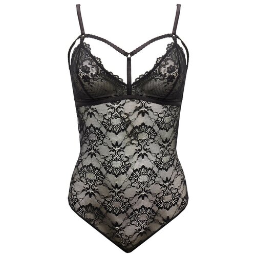 Боди из черного кружева Deseo цвет черный размер 44 1599₽