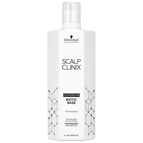 Schwarzkopf Professional, Scalp Clinix, Biotic Base, Биотическая база для кожи головы, 1000 мл schwarzkopf professional scalp clinix soothing booster бустер для чувствительной кожи головы 45мл