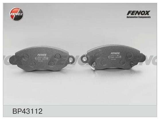 Fenox колодки тормозные дисковые ford transit 00-06 (330,350) bp43112