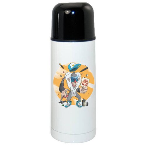 фото Термос coolpodarok шимпанзе с рисунком собаки