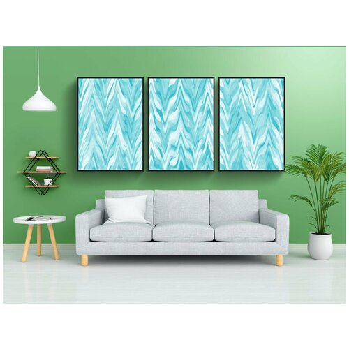 фото Набор модулных постеров для интерьера "задний план, зигзаг, фон" 60x90 см. в тубусе, без рамки lotsprints