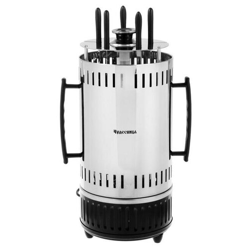 Электрошашлычница Чудесница 1005 1000 Вт 5 шампуров серебристая 510300₽