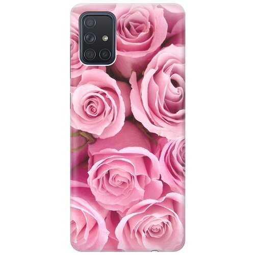 фото Ультратонкий силиконовый чехол-накладка для samsung galaxy a71 с принтом "букет роз" gosso