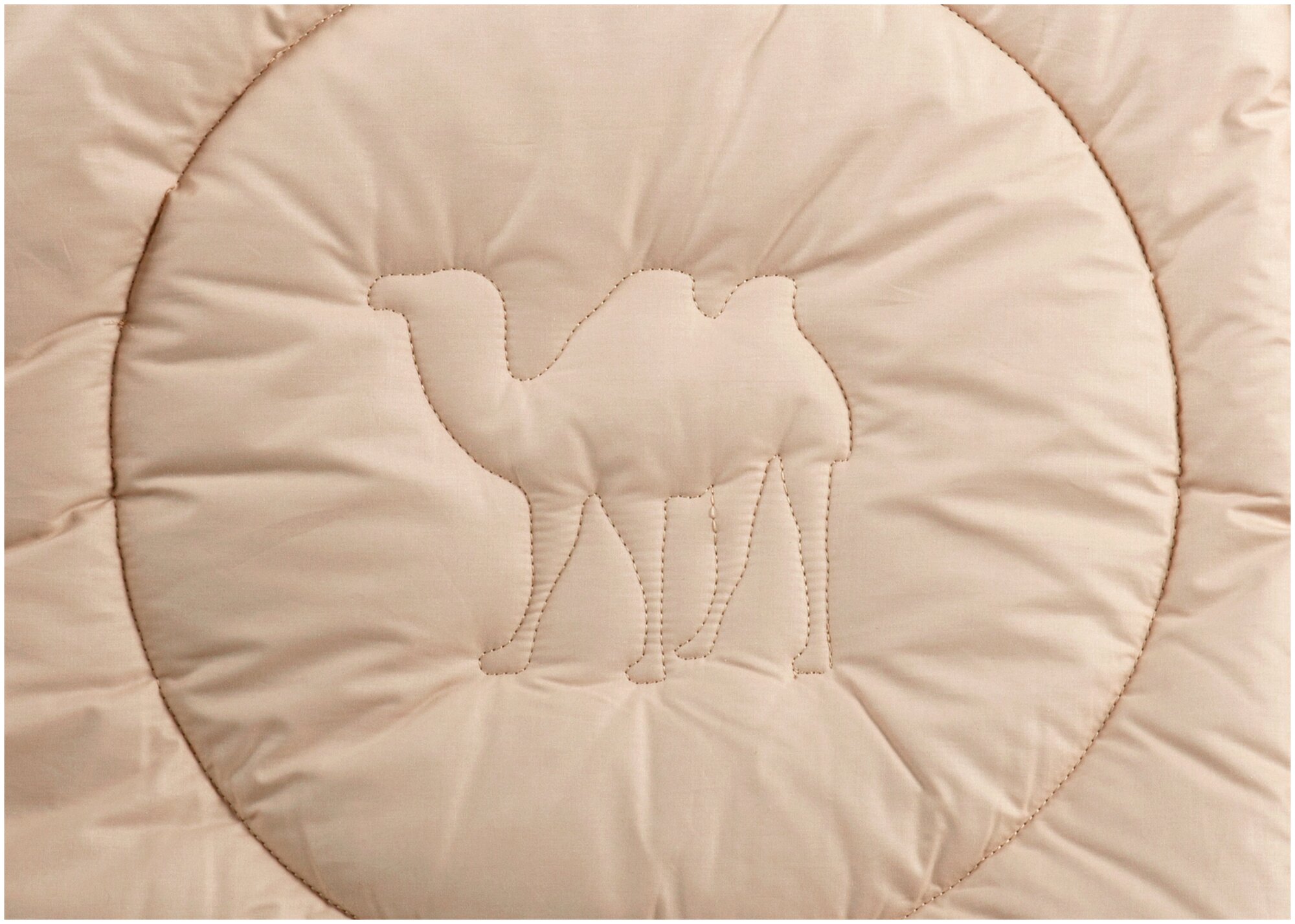 Тёплое одеяло Kariguz Pure Camel, 200х220, шерстяное натуральное одеяло, всесезонное тёплое - фотография № 3