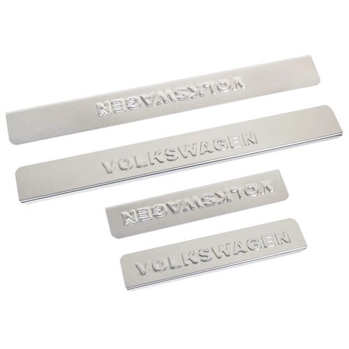 фото Накладки на пороги для volkswagen passat b5 (над. штамп) / volkswagen passat b6 (над. штамп) / volkswagen passat b7 (над. штамп) ладья