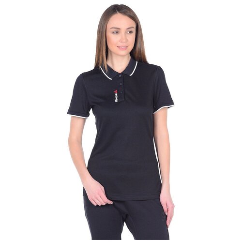 фото Поло жен. reebok os cis world class черный xl az1644