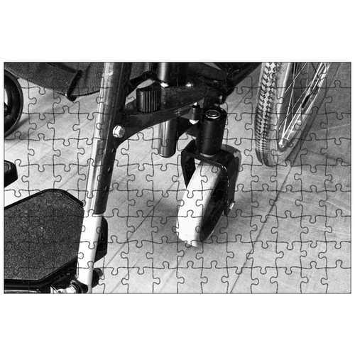 фото Магнитный пазл 27x18см."инвалидное кресло, ролли, инвалидности" на холодильник lotsprints