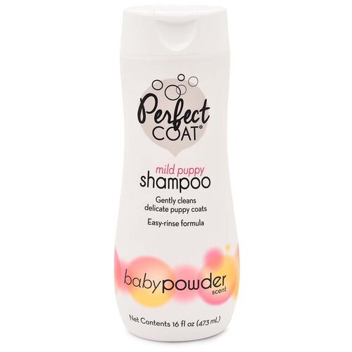 8 в 1 Шампунь без слез для щенков с запахом детской присыпки (Perfect Coat Puppy Shampoo), 473 мл 1006183 | PC Tender Care Puppy Shampoo, 0,473 кг, 56056