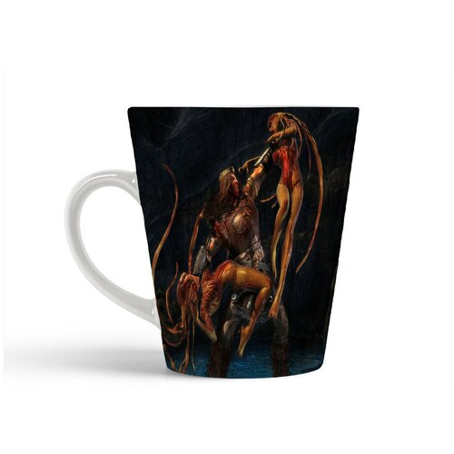 фото Кружка-латте coolpodarok beowulf the game король сражается с двумя монстрами