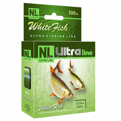 Леска Aqua NL Ultra White Fish белая рыба 0.10 30м