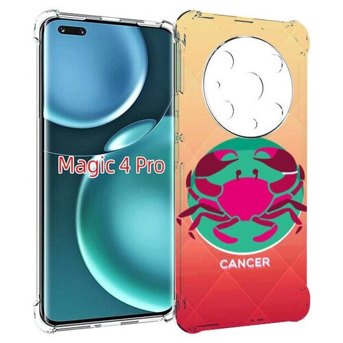 Чехол MyPads знак зодиака рак 4 для Honor Magic4 Pro / Magic4 Ultimate задняя-панель-накладка-бампер