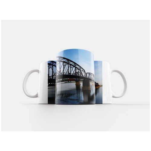 фото Кружка "река ялу, пейзаж, даньдун" 320 мл lotsprints