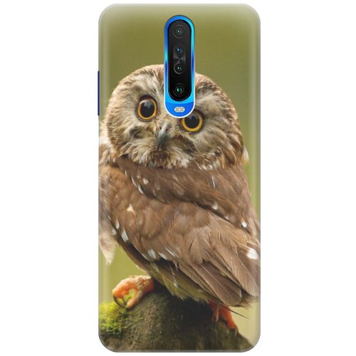 фото Ультратонкий силиконовый чехол-накладка для xiaomi redmi k30 с принтом "сова на дереве" gosso