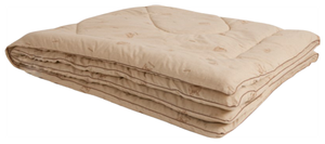 Одеяло Легкие сны полли шерсть овечья/поплин, полуторное 140*205 см, теплое