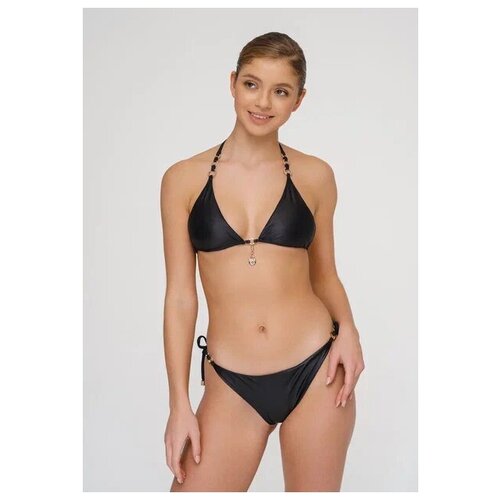 фото Купальник раздельный balibikini кольца "med rings" черный шайн, размер s