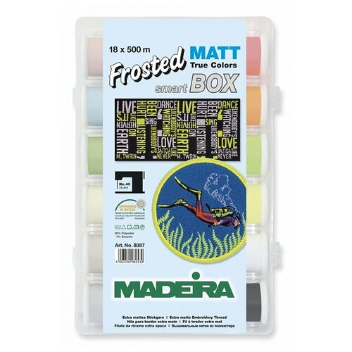 Набор ниток Frosted Matt №40 18*500м Madeira арт. 8087