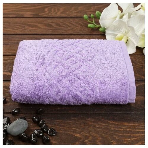 Полотенце махровое Plait 70х130 см, цвет фиолетовый
