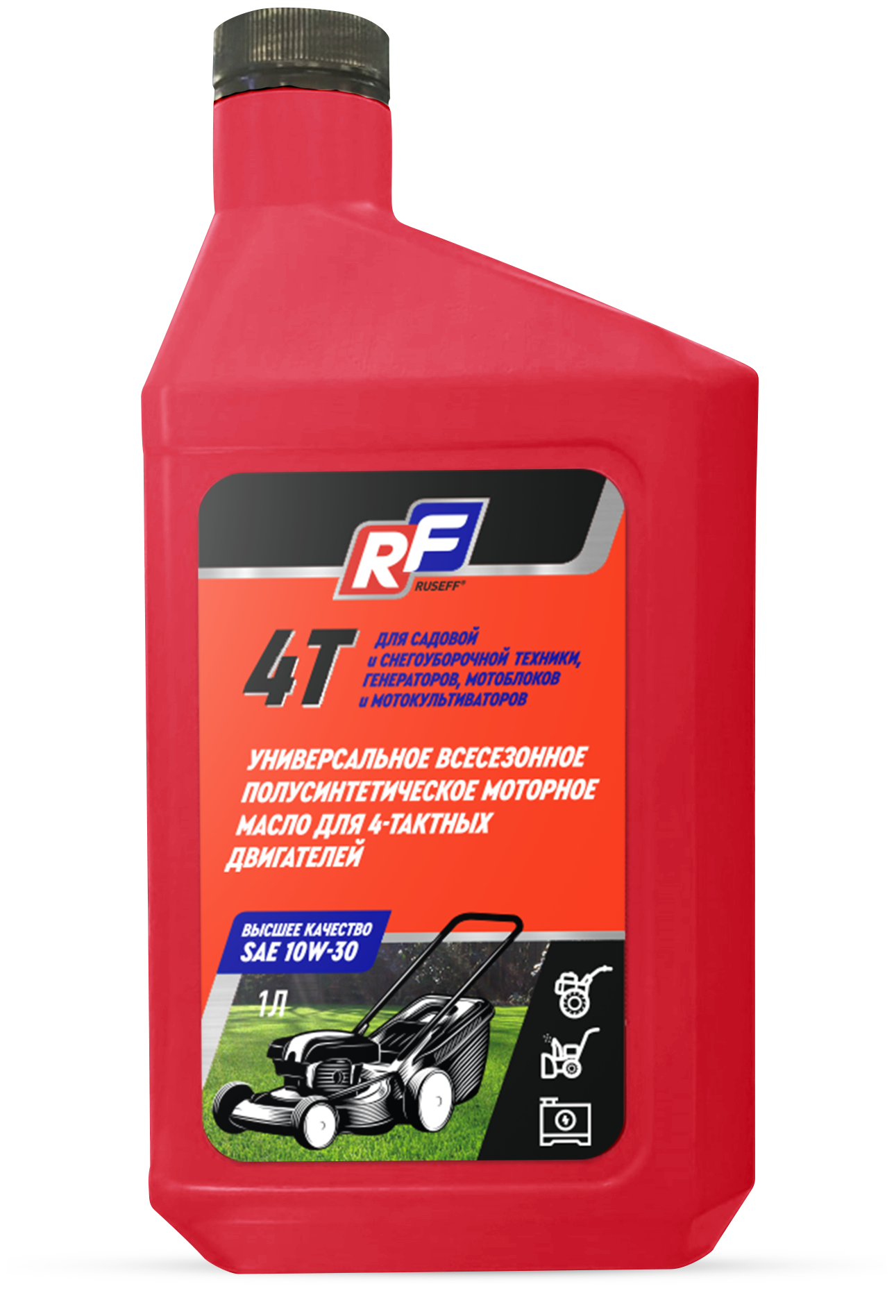 Моторное масло RUSEFF полусинтетическое 4T 10W-30, 1 л